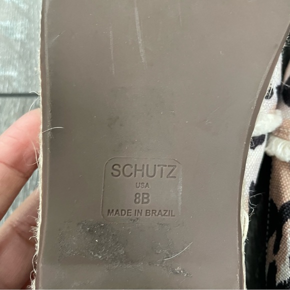 SCHUTZ ohanna printed multicolor canvas espadrille women’s 8 - Picture 8 of 8